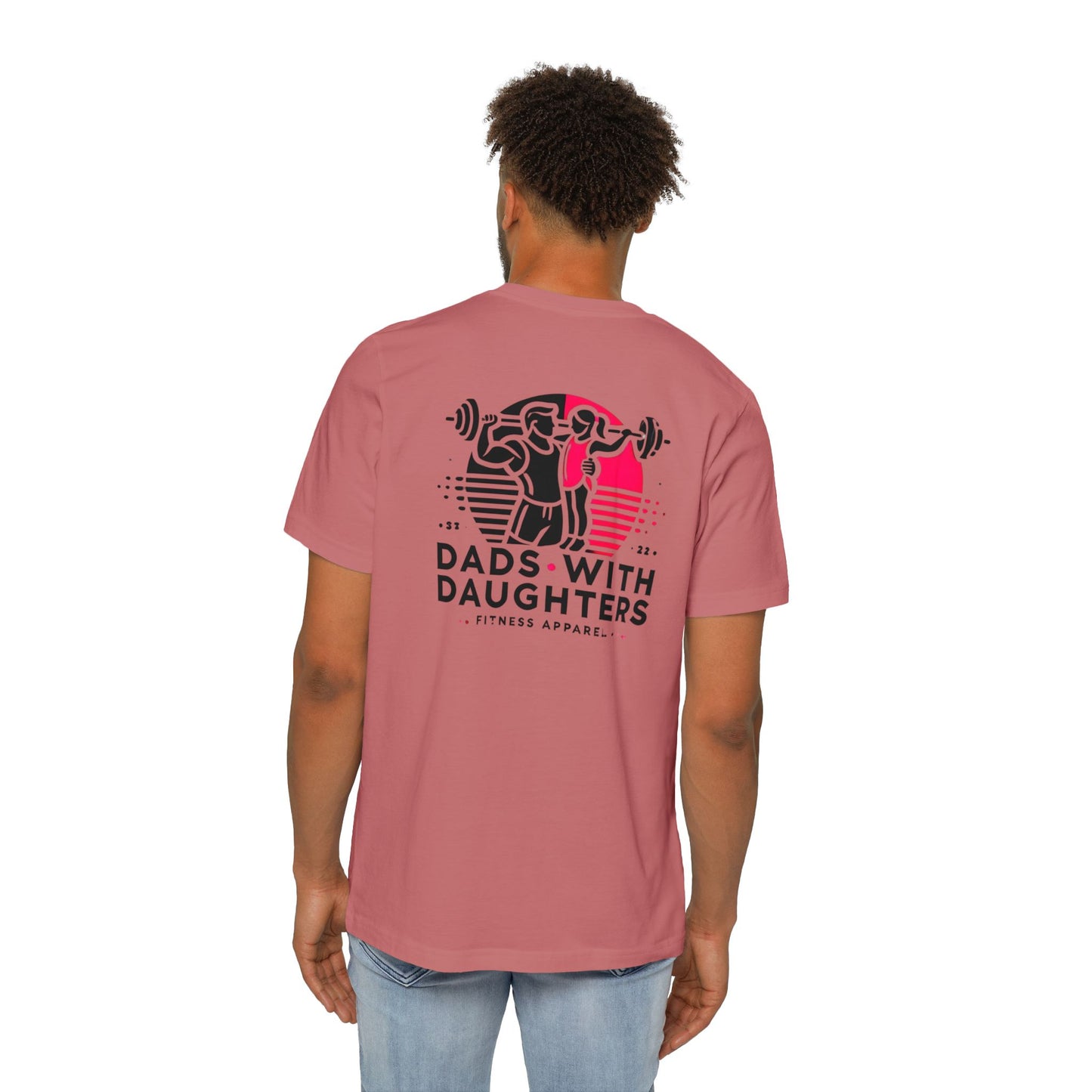 Bella Canvas-'Dads with Daughters' Fitness Short-Sleeve Jersey Tee
