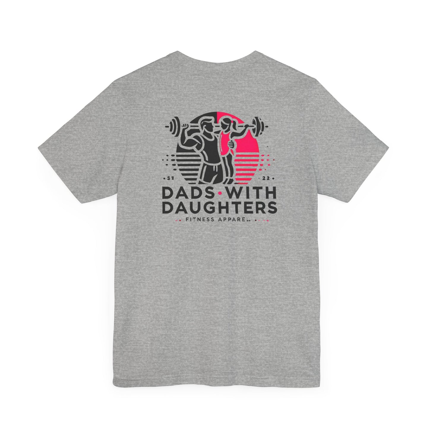 Bella Canvas-Dads with Daughters Fitness Jersey Short Sleeve T-Shirt