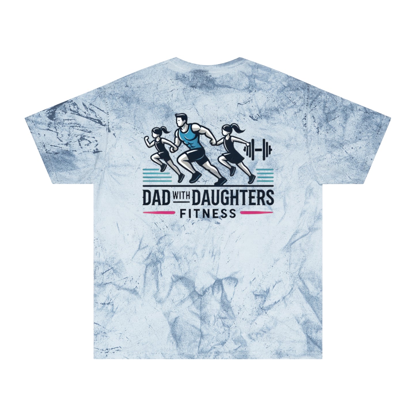 Comfort Colors-Dad with Daughters Fitness Color Blast T-Shirt