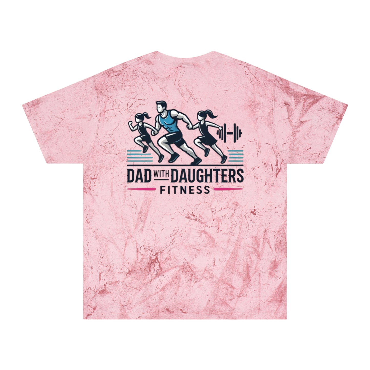 Comfort Colors-Dad with Daughters Fitness Color Blast T-Shirt