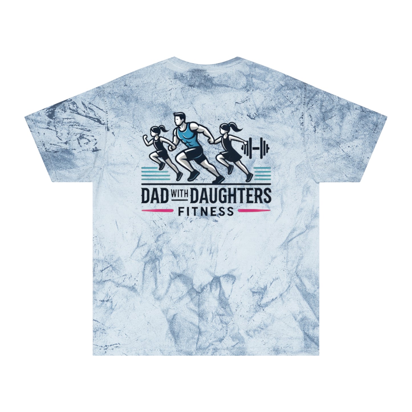 Comfort Colors-Dad with Daughters Fitness Color Blast T-Shirt