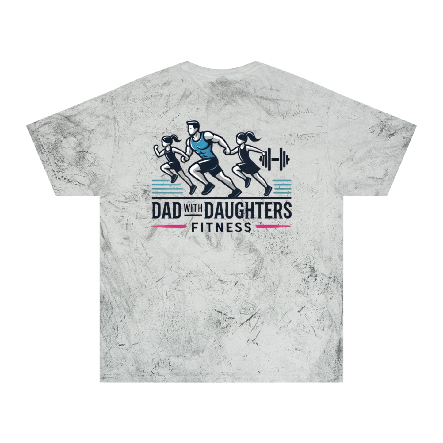 Comfort Colors-Dad with Daughters Fitness Color Blast T-Shirt