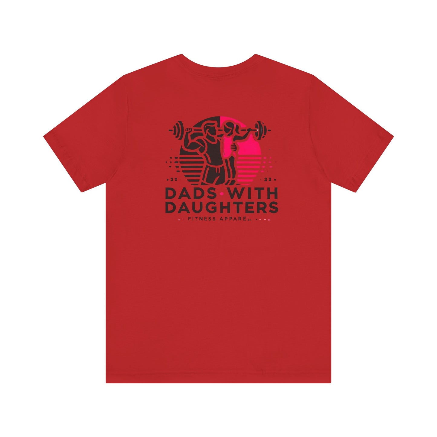 Bella Canvas-Dads with Daughters Fitness Jersey Short Sleeve T-Shirt