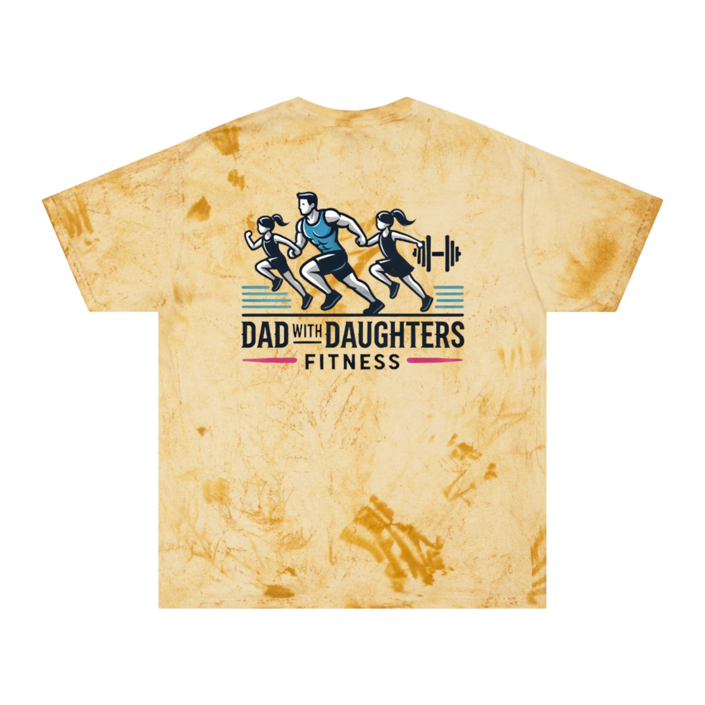 Comfort Colors-Dad with Daughters Fitness Color Blast T-Shirt