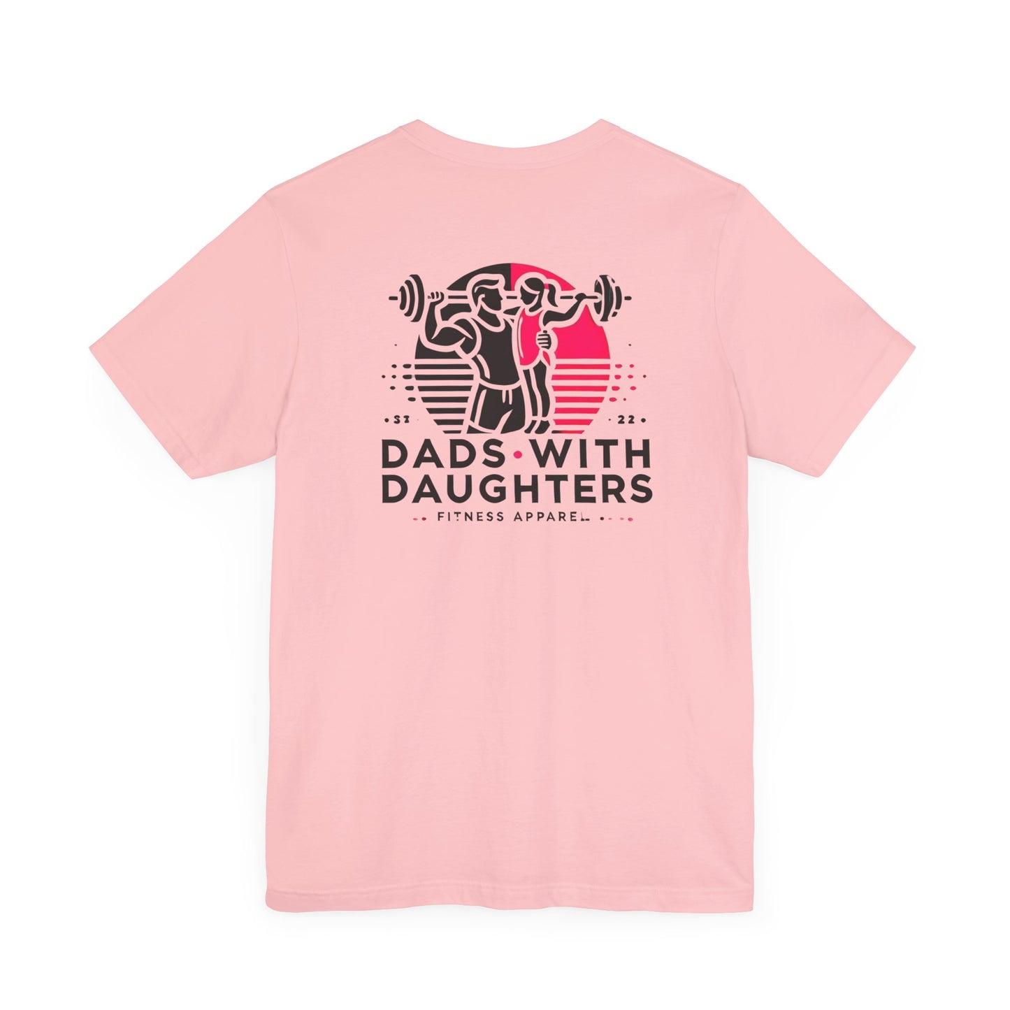 Bella Canvas-Dads with Daughters Fitness Jersey Short Sleeve T-Shirt