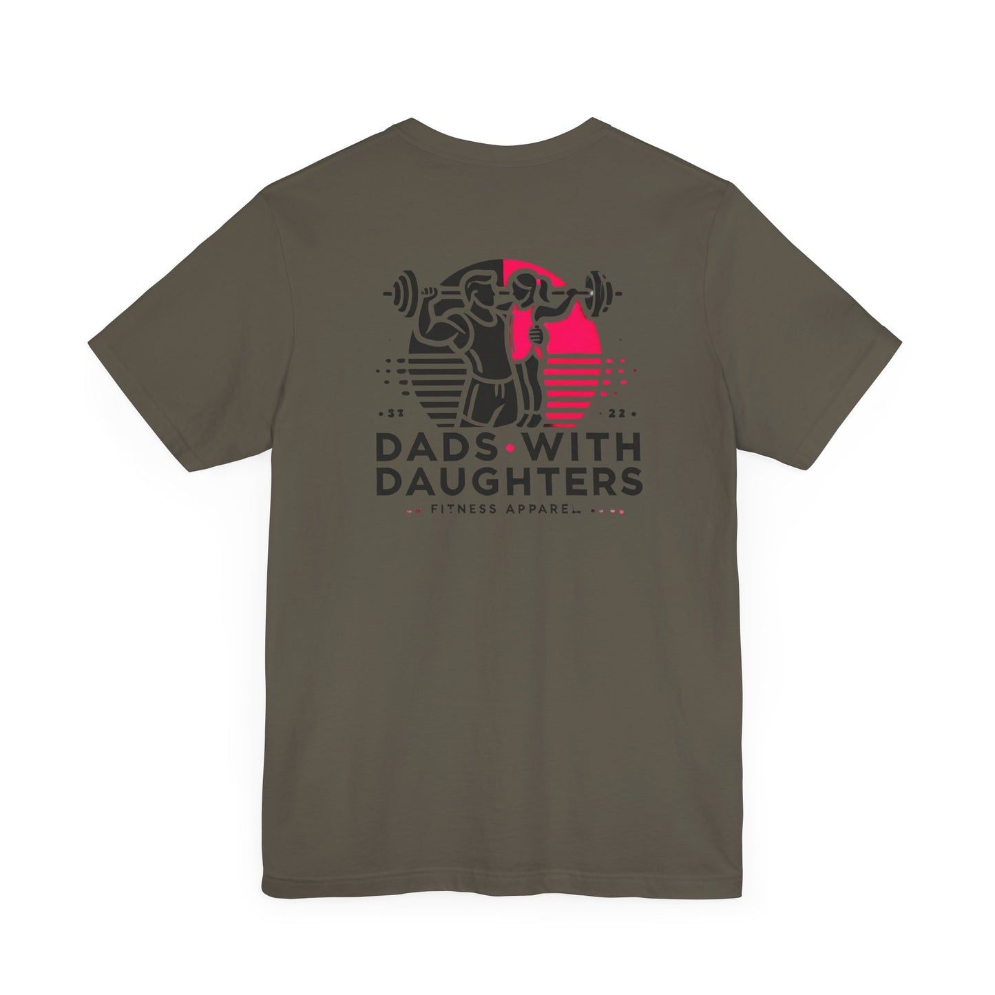 Bella Canvas-Dads with Daughters Fitness Jersey Short Sleeve T-Shirt