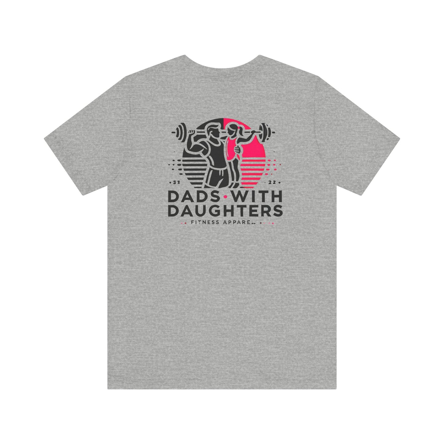 Bella Canvas-Dads with Daughters Fitness Jersey Short Sleeve T-Shirt