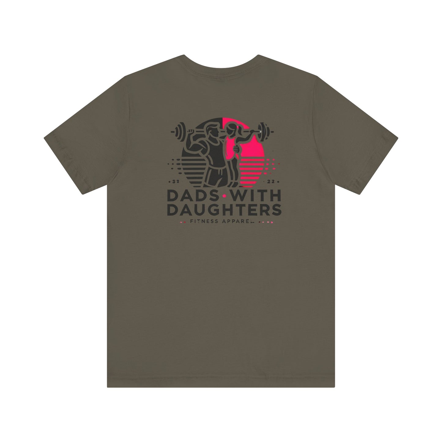 Bella Canvas-Dads with Daughters Fitness Jersey Short Sleeve T-Shirt