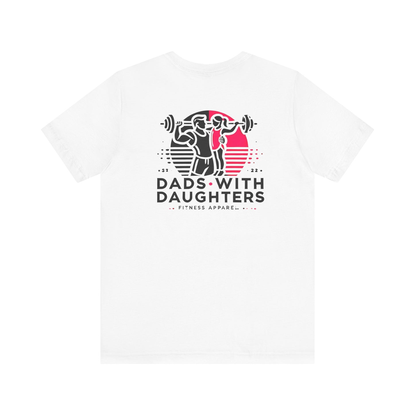 Bella Canvas-Dads with Daughters Fitness Jersey Short Sleeve T-Shirt