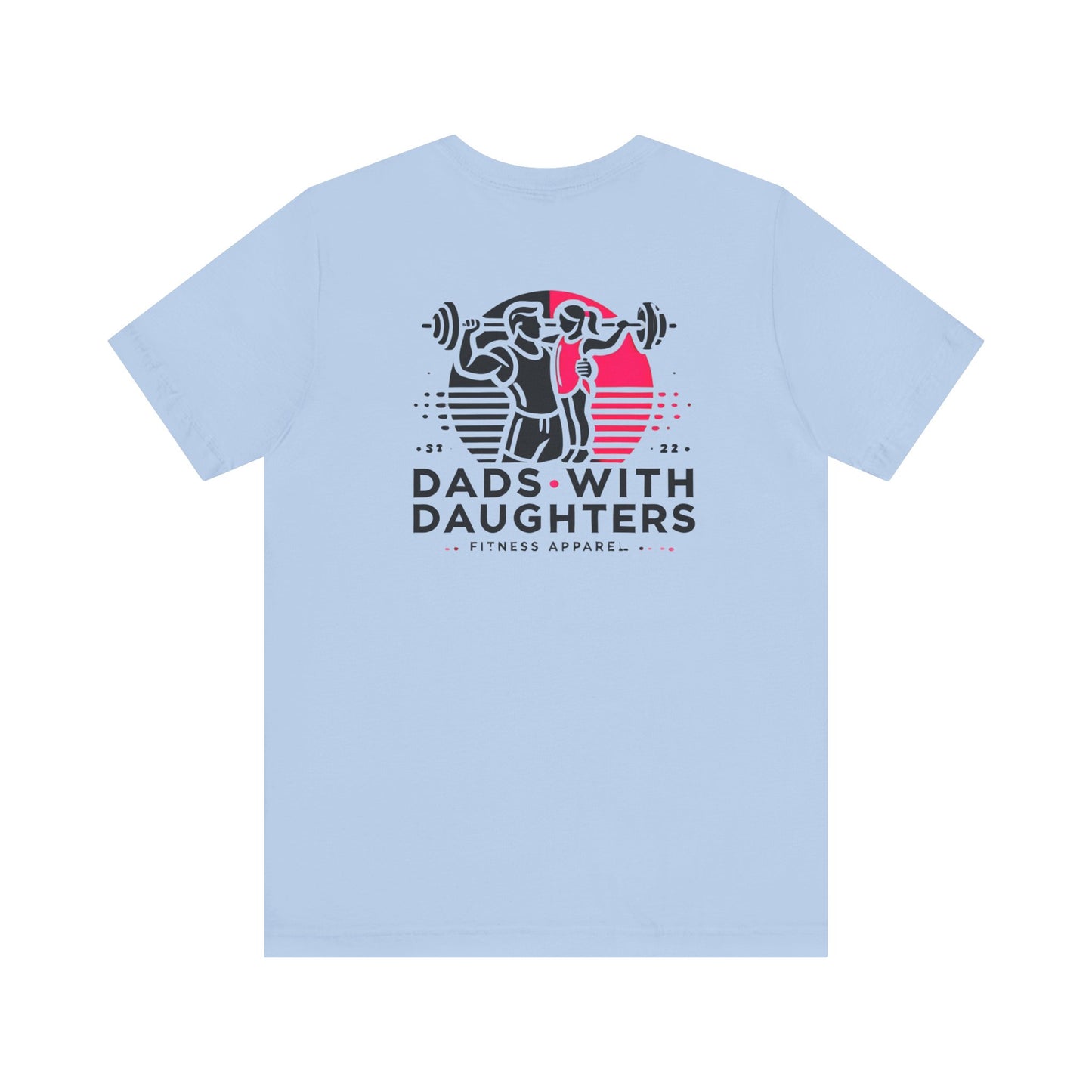 Bella Canvas-Dads with Daughters Fitness Jersey Short Sleeve T-Shirt