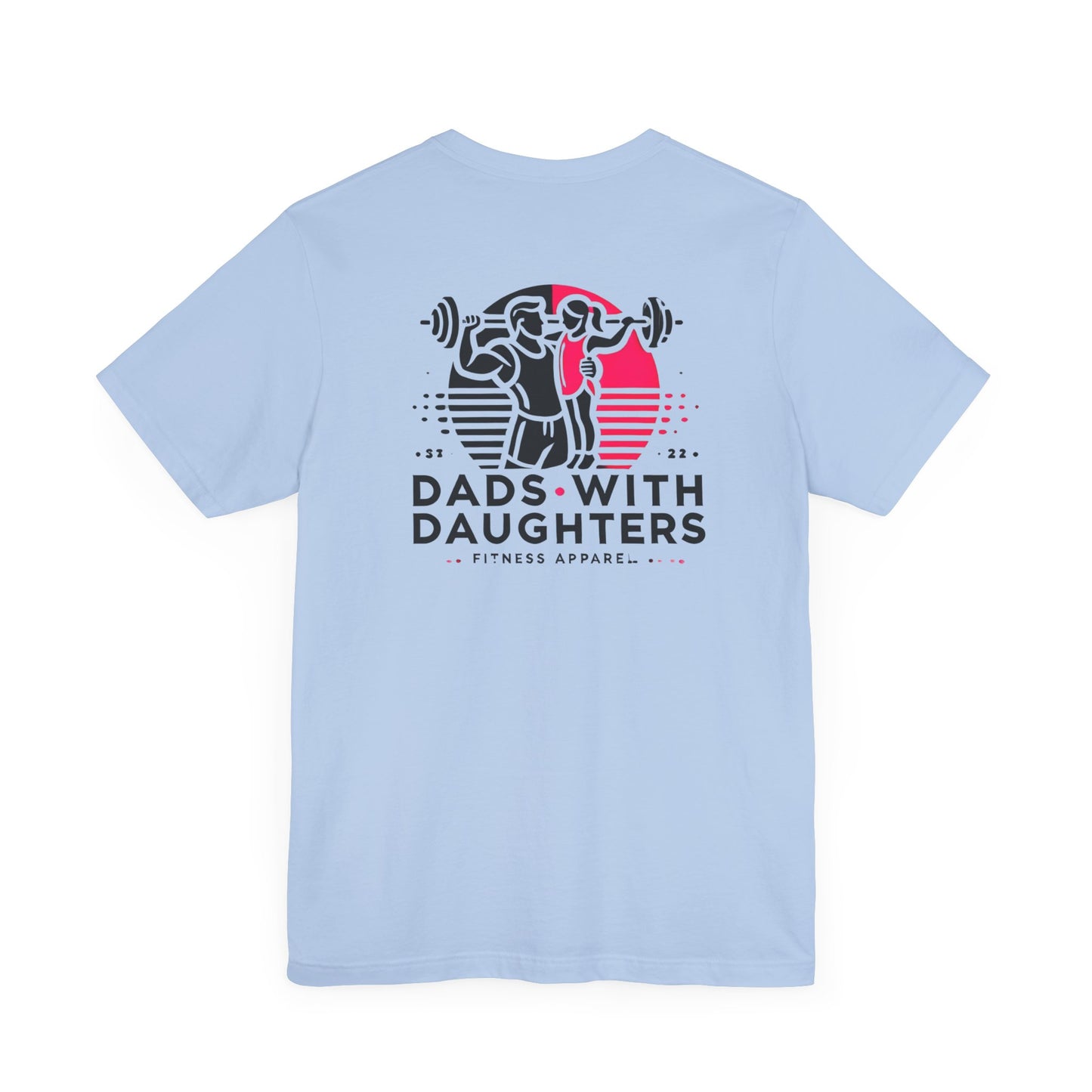 Bella Canvas-Dads with Daughters Fitness Jersey Short Sleeve T-Shirt