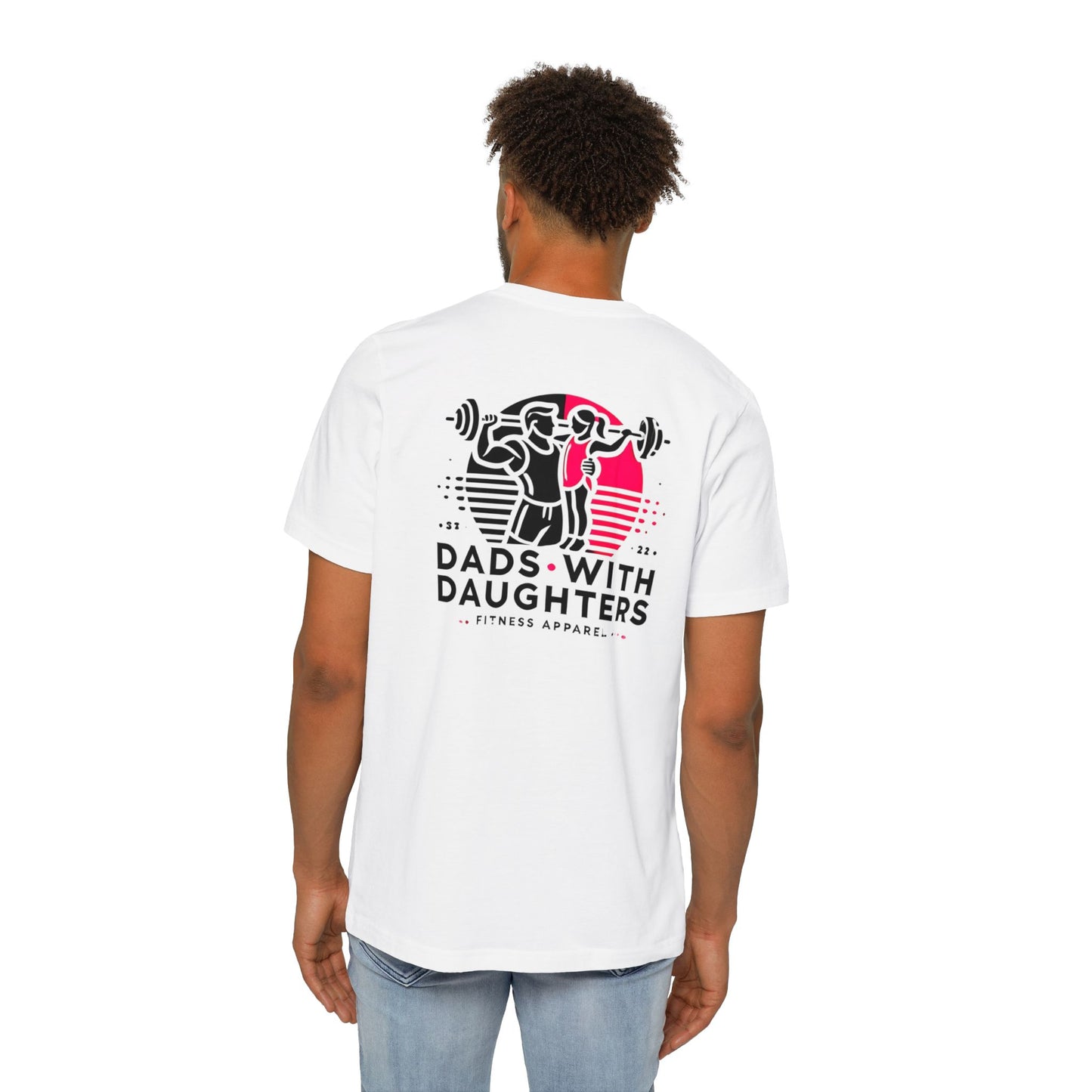 Bella Canvas-'Dads with Daughters' Fitness Short-Sleeve Jersey Tee