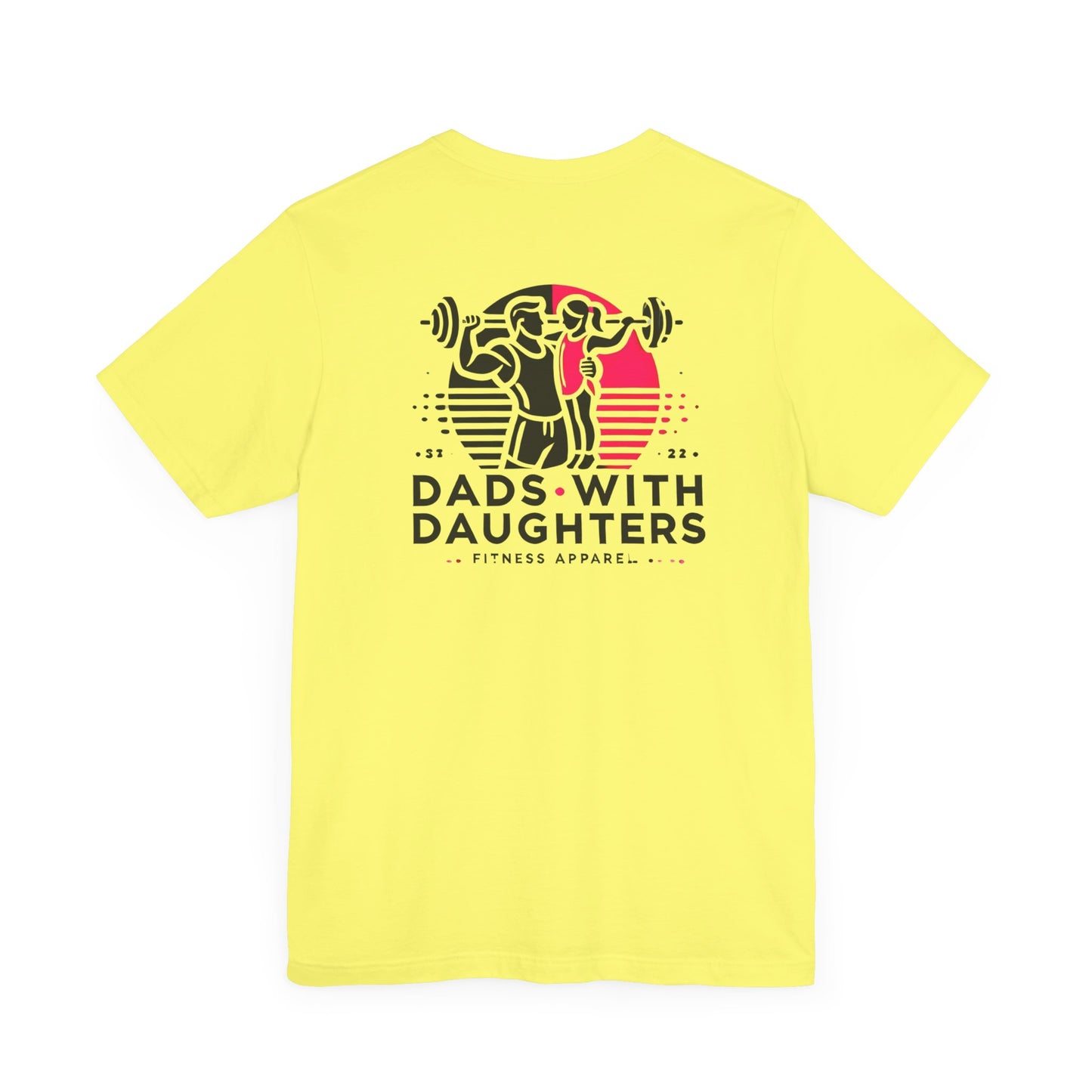 Bella Canvas-Dads with Daughters Fitness Jersey Short Sleeve T-Shirt