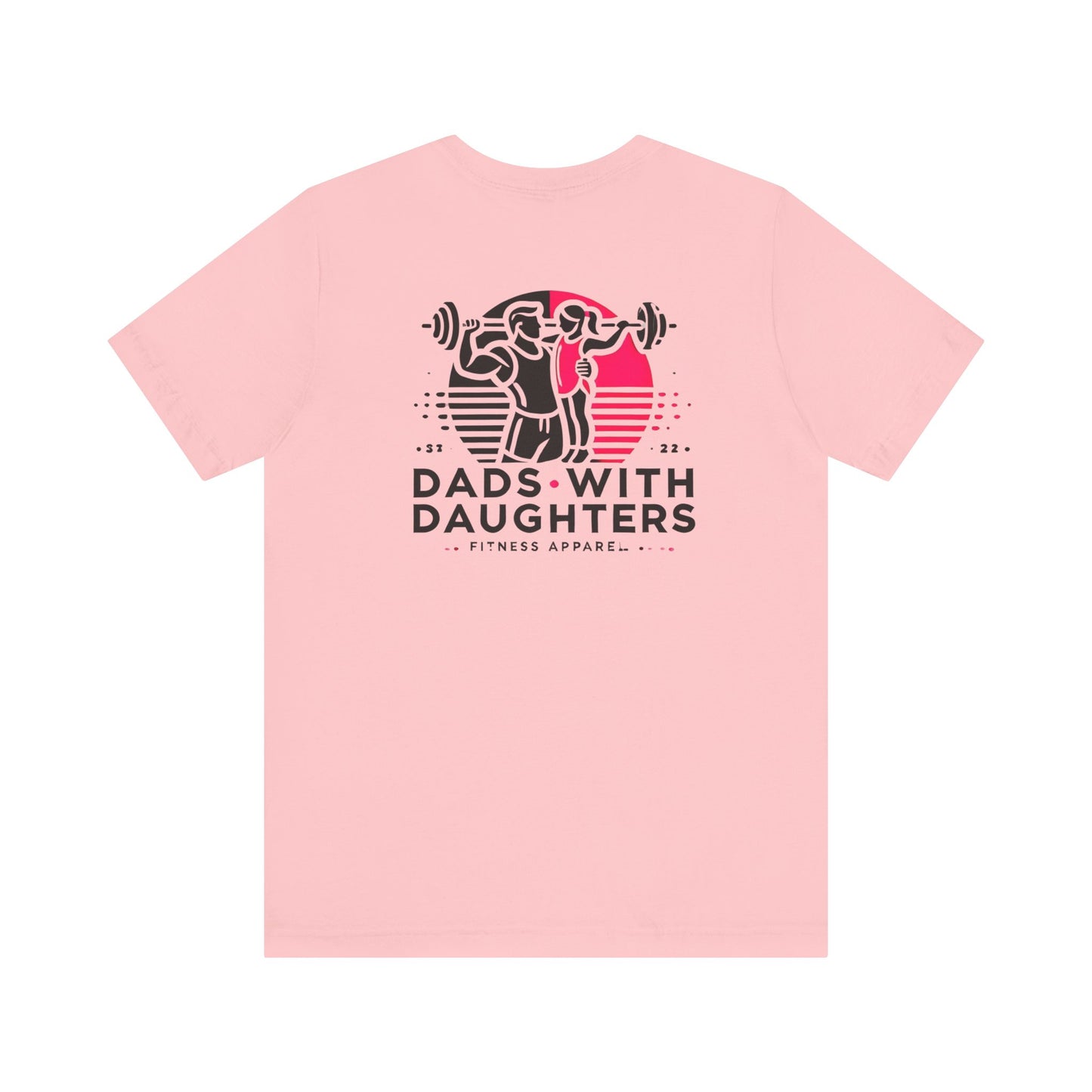 Bella Canvas-Dads with Daughters Fitness Jersey Short Sleeve T-Shirt