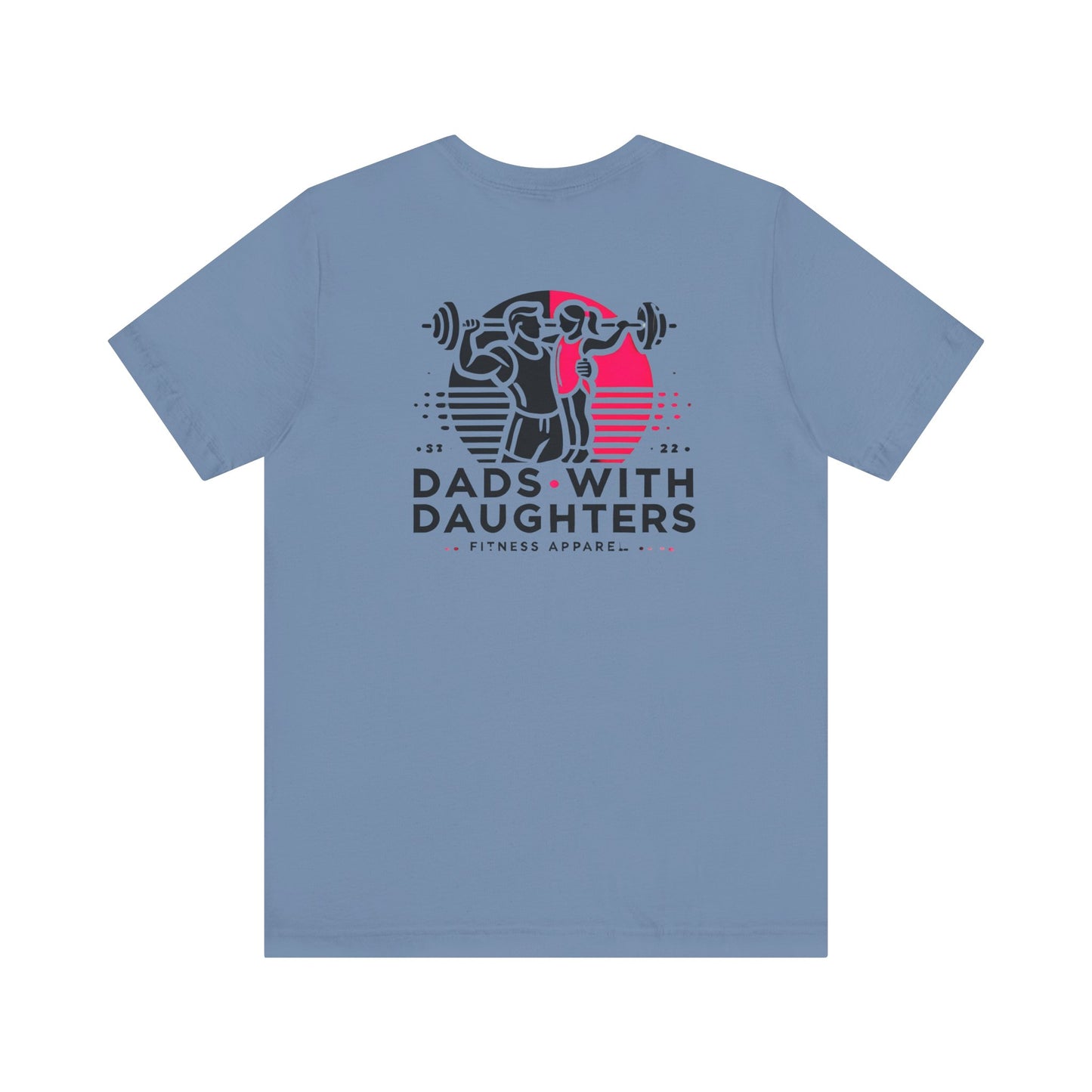 Bella Canvas-Dads with Daughters Fitness Jersey Short Sleeve T-Shirt